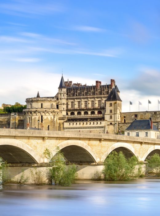 amboise-village-bridge-and-medieval-castle-loire-valley-france-picture-id187249175